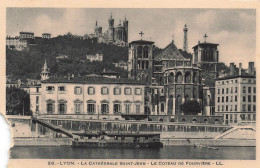 FRANCE - Lyon - La Cathédrale Saint Jean - Le Côteau De Fourvière - Carte Postale Ancienne - Otros & Sin Clasificación