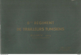 CC  Livret PHOTOS 8 -ème REGIMENT Tirailleurs Tunisiens BIZERTE 1934 TUNISIE Militaria MILITAIRE Généalogie - Weltkrieg 1939-45