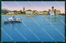 Brescia Sirmione Lago Di Garda Piroscafo Cartolina RT1404 - Brescia