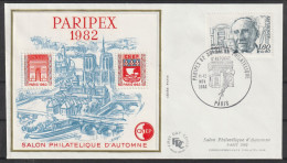 Bloc CNEP N° 3 - FDC PARIPEX 1982 - CNEP