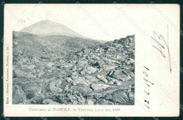 Napoli Città Vesuvio Residui Di Lava Cartolina RT1819 - Napoli