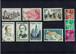 FRANCE - 1957 - 1958 Y&T N° 1119 - 1126 - 1129 - 1130 - 1115 à 1116 - 1142 - 1148 - 1165 - 1177 Oblit (0116) - Used Stamps