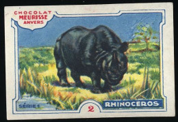 Meurisse - Ca 1930 - 1 - Les Animaux Sauvages, Wild Animals - 2 - Rhinoceros - Autres & Non Classés