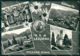 Lecco Bellano Santuario Lezzeno Saluti Da Foto FG Cartolina ZK5922 - Lecco