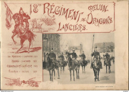 Livret PHOTOS 18eme REGIMENT DE DRAGONS LANCIERS MELUN 1902 Militaria Ww1 MILITAIRE CHEVAL - Oorlog 1939-45