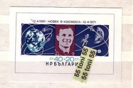1971  SPACE - Gagarin    S/S- MNH  BULGARIA  / Bulgarie - Ungebraucht
