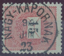 1889. Black Number Krajcar 15kr Stamp, NAGY-KAPORNAK - ...-1867 Vorphilatelie