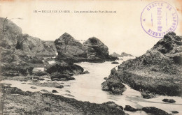 FRANCE - Belle Ile En Mer - Les Pyramides De Port Donnant - Les Rochers - La Plage - La Mer - Carte Postale Ancienne - Belle Ile En Mer
