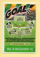 Grattage : GOAL / Emission N° 3 (gratté) Trait Rouge - Billetes De Lotería