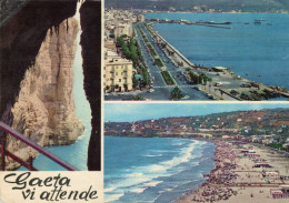 CARTOLINA ITALIA LATINA GAETA SALUTI VEDUTINE Italy Postcard ITALIEN Ansichtskarten - Latina