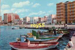 Puglia-bari-mola Di Bari Il Porto Lungomare Veduta Porto Case Lungomare Animata Fine Anni 60 - Sonstige & Ohne Zuordnung