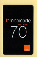 Mobicarte : Recharge 70 / Orange / 06/2003 (voir Cadre Et Numérotation) - Mobicartes (recharges)