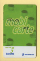 Mobicarte : Recharge 5 / Echantillon : France Télécom : 12/2001 (voir Cadre Et Numérotation) - Cellphone Cards (refills)