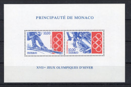 1994 MONACO BF 61 MNH ** Giochi Olimpici Invernali, Lillehammer '94 - Bloques