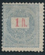 1889. Black Number Krajcar 1Ft Stamp - ...-1867 Prefilatelia
