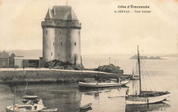 FRANCE - Côte D'Emeraude - St Servan - Vue Sur La Tour Solidor - Bateaux - Animé - Carte Postale Ancienne - Saint Servan