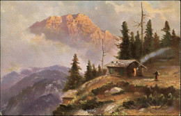 PAYSAGE ALPIN 1910 - Malerei & Gemälde