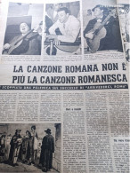 TRIBUNA ILLUSTRATA 1956 LA CANZONE ROMANA ROMOLO BALZANI FIORENZO FIORENTINI LIUTAI E VIOLINI - Altri & Non Classificati