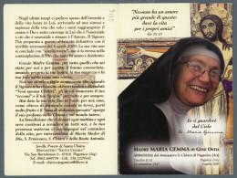 °°° Santino N. 9135 - Madre Maria Gemma - Paganica °°° - Religion & Esotericism