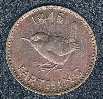 Großbritannien, Farthing 1945 - B. 1 Farthing