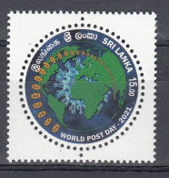 SRI LANKA, 2021, World Post Day, MNH, (**) - Sri Lanka (Ceylon) (1948-...)