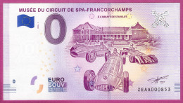 0-Euro ZEAA 2018-1 MUSÉE DU CIRCUIT DE SPA-FRANCORCHAMPS - Essais Privés / Non-officiels