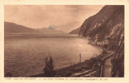 FRANCE - Lac Du Bourget - La Voie Ferrée Et La Route Longeant Le Lac - Carte Postale Ancienne - Autres & Non Classés