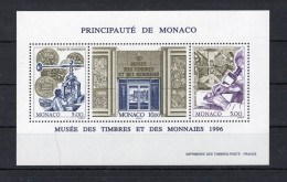 1996 MONACO BF 71 MNH ** Museo Dei Francobolli E Delle Monete - Bloques