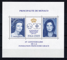 1989 MONACO BF 46 MNH ** Principessa Grace - Blocks & Kleinbögen