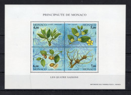 1995 MONACO BF 66 MNH ** Le 4 Stagioni Del Giuggiolo - Blocks & Kleinbögen