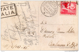 1937 CARTOLINA CON ANNULLO CASALNUOVO  DI NAPOLI - Storia Postale