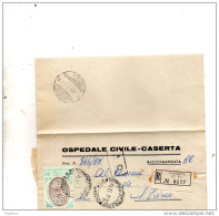 1957  LETTERA RACCOMANDATA   CON ANNULLO  S. PRISCO CASERTA - 1961-70: Storia Postale