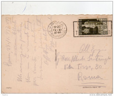 1937  CARTOLINA    CON ANNULLO ROMA - Storia Postale