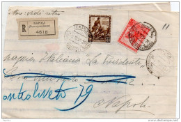 1939  LETTERA RACCOMANDATA   CON ANNULLO NAPOLI - Storia Postale