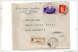 1941  LETTERA  CON ANNULLO FIRENZE PIAZZA DELL'OLIO - Storia Postale