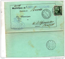 1938  LETTERA   CON ANNULLO S. GERVASIO BRESCIANO + ALFIANELLO BRESCIA - Storia Postale