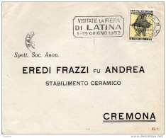 1952 LETTERA  CON ANNULLO ROMA - 1946-60: Marcophilia