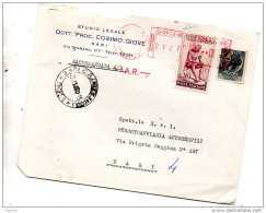 1968  LETTERA RACCOMANDATA  CON ANNULLO BARI - 1961-70: Poststempel