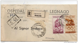 1961  LETTERA RACCOMANDATA  CON ANNULLO LEGNAGO VERONA - 1961-70: Poststempel