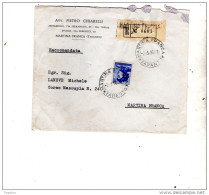 1964  LETTERA RACCOMANDATA CON ANNULLO MARTINA FRANCA TARANTO - 1961-70: Poststempel