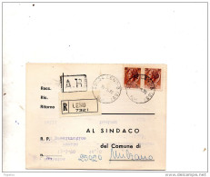 1970 CARTOLINA RACCOMANDATA CON ANNULLO LENO BRESCIA - 1961-70: Poststempel