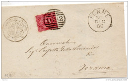 1880 LETTERA CON ANNULLO PENNE PESCARA - Storia Postale