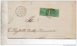 1884  LETTERA CON ANNULLO PIETRACAMELA TERAMO - Storia Postale