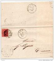 1882  LETTERA CON ANNULLO CAMPLI TERAMO - Poststempel