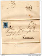 1874  LETTERA CON ANNULLO CATIGNANO PESCARA + TERAMO - Storia Postale