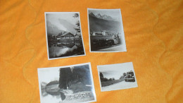 LOT 4 PHOTOS ANCIENNES DATE ?../ BALADE VACANCE EN MONTAGNE..GLACIER ?..VOITURE.. - Lieux