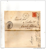 1897  LETTERA CON ANNULLO ZEVIO  VERONA - Marcofilía