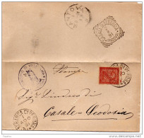 1891 LETTERA CON ANNULLO VILLAFRANCA DI VERONA - Marcophilie