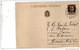 1930 CARTOLINA CON ANNULLO CISLAGO  VARESE - Marcophilia