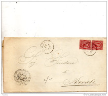 1890 LETTERA CON ANNULLO TRADATE VARESE - Poststempel